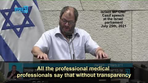 Israeli MP call for covid transparency and investigation of increased rate of cardiac events