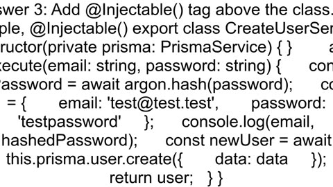 Prisma nestjs type error when creating a data using user model