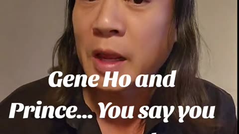 Bruder Lee aka Gene Ho is trying to tell us to learn what Prince was trying to tell us.