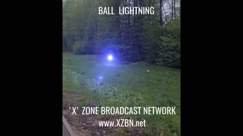 Ball Lightning Crossing Railroad Tracks