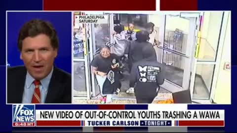 Tucker - Sept 27, 2022 - More WaWa footage from PA