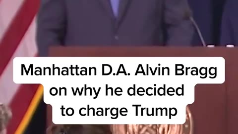 Manhattan D.A. #AlvinBragg on why he decided to charge #Trump