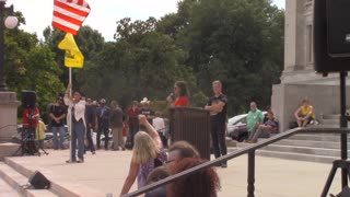 Bible Verse read at rally against COVID mandates