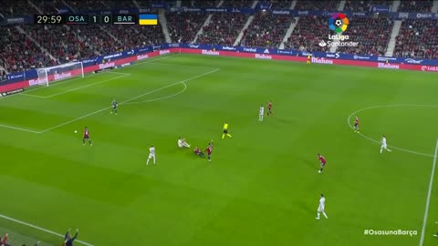 Resumen de CA Osasuna vs FC Barcelona (1-2)