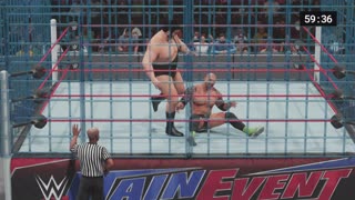 MATCH 266 ANDRE THE GIANT VS BATISTA WITH COMMENTARY