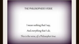 The Philosopher's Verse