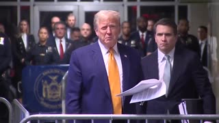 Trump talks following court appearance closing speech 14th may 2024