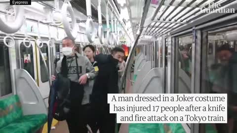 Seventeen people injured in Tokyo subway knife attack