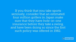 Mind blowing facts : Golf insurance
