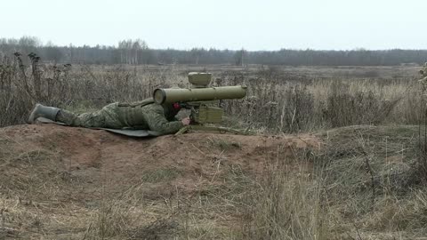 Russia Shows Mobilised Soldiers Using 'Fagot' ATGM To Pummel Mock Targets