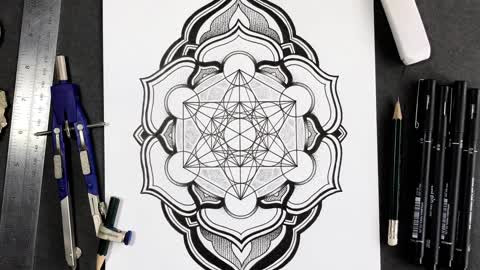 Come disegnare il Mandala induista del Cubo di Metatron cioè queste sono le cose che spiegano in massoneria?Quindi potete pure togliervi i bavaglini e andare tutti in prigione..Ecco perchè non si salveranno mai e moriranno nei loro peccati NON RIMESSI