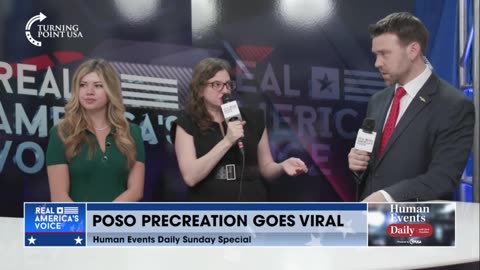 Jack Posobiec talks about his Biden deepfake with Natalie Winters and TPM's Libby Emmons