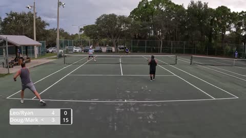 4.0 Tennis Doubles On The Hard Courts of Potter Park in Sarasota