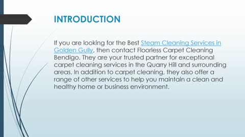 Best Steam Cleaning Services in Golden Gully