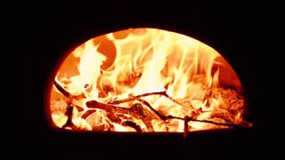 Virtual Fireplace with Soothing Firesound Ambiance