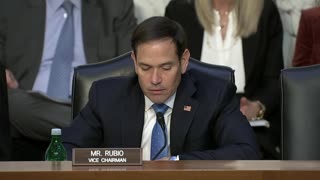 Rubio questions witnesses at a Senate Intelligence Hearing on Vetting Modernization