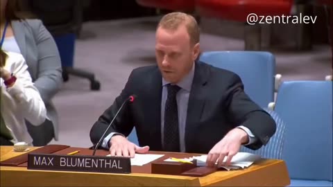 Rede vor dem Sicherheitsrat der Vereinten Nationen klärt der US-Journalist Max Blumenthal auf