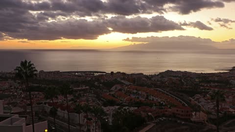 Day into Night time-lapse - beautiful background - Free No Copyright Video - 4K Ultra HD(1080P_HD)