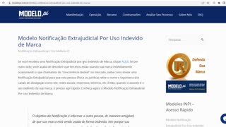 Modelo Notificação Extrajudicial Por Uso Indevido de Marca. Veja Como Notificar Terceiros.