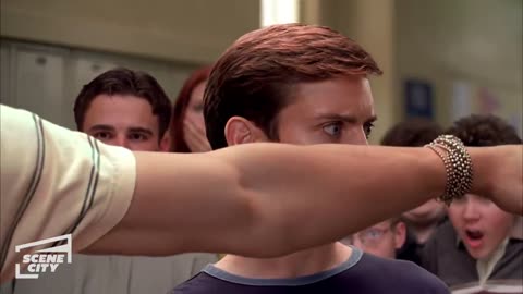 Spider-Man_ Peter Fights Flash at School (TOBEY MAGUIRE SCEN