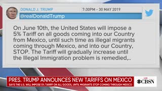President Trump announces new tariffs on Mexico