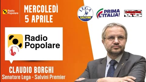 🔴 Dibattito tra il Sen. Claudio Borghi ed un'attivista di "ultima generazione" su Radio Popolare.