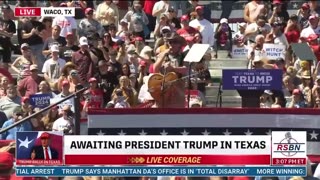 Ted Nugent At Trump Rally In Waco, Texas