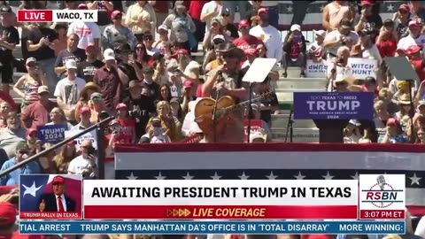 Ted Nugent At Trump Rally In Waco, Texas