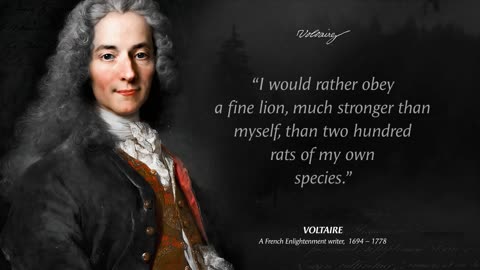 Quotes by Voltaire that are more popular among young people include: "Regret not in old age."