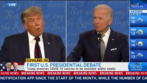 "Don't ever use the word smart with me": Trump lashes out at Biden during the debate