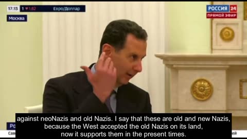 🇷🇺🇸🇾Assad to Putin: Syrian is in support of this special operation against neo–Nazis and old Nazis