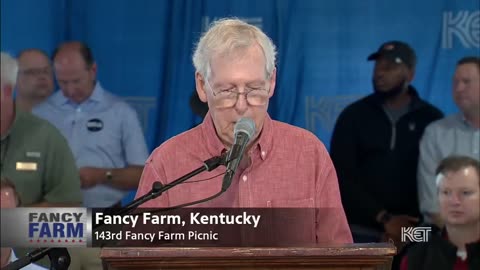 WATCH: Mitch McConnell gets heckled by crowd during his speech for 5 MINUTES STRAIGHT