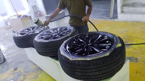 Transform your wheels:A Guide to painting Tires and Rims for a sleek finish "