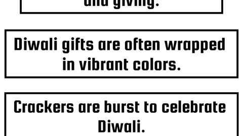 100 Sentences (Diwali 06)