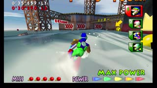Wave Race Round 5 Port Blue Nintendo 64