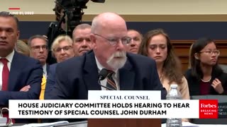 John Durham Asked Point Blank If The FBI Relied On Information About Trump From Political Opponents