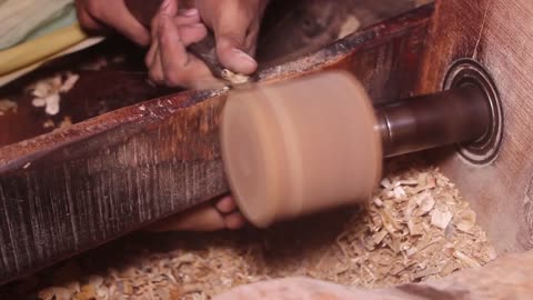 Amazing wood video | Making pot using only hand | expert making without machine