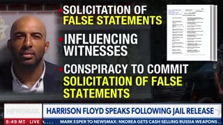 Last Trump codefendant, Harrison Floyd, speaks following Fulton County jail release