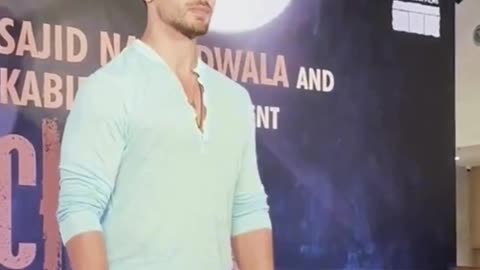 Tiger Shroff at the premiere of Chandu Champion