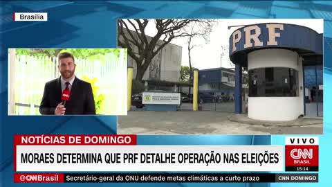 Moraes manda PRF indicar efetivo usado nos dois turnos das eleições | CNN DOMINGO