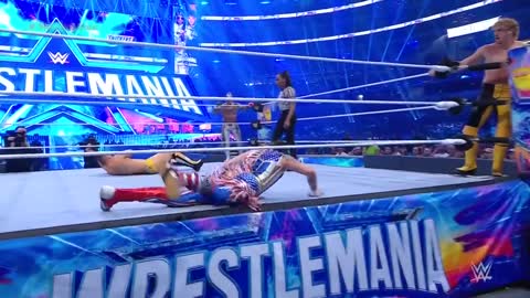 FULL MATCH — Rey Mysterio & Dominik Mysterio vs. Logan Paul & The Miz: WrestleMania 38