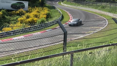 Porsche Taycan ripping it on Nürburgring