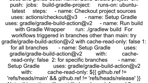 how to reuse gradle cache in GitHub workflow