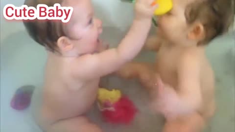 Tow Baby Enjoy #Cute Baby