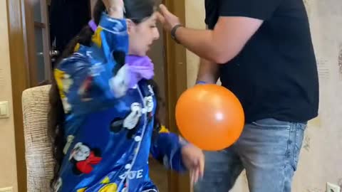 Balloon with surprise!!! shorts Best video by MoniLina