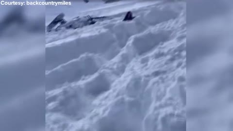 Must Watch | Horrifying and unreal video shows an avalanche tumbling towards Utah snowmobilers