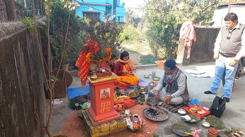 तुलसी हाेम puja special vlog||puja vlog||satyanarayan puja special video||Saurabvlogs