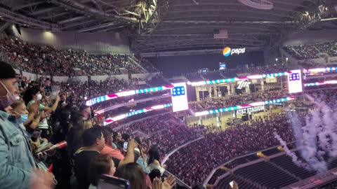 Stadium Showing Respect For Both Mexico's and USA's National Anthems