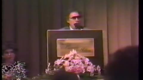 Rabbi Kahane at the Beverly Hilton LA Dinner 1988 Video 8/18