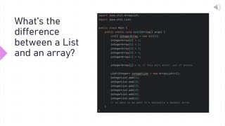 What's The Difference Between A List And An Array